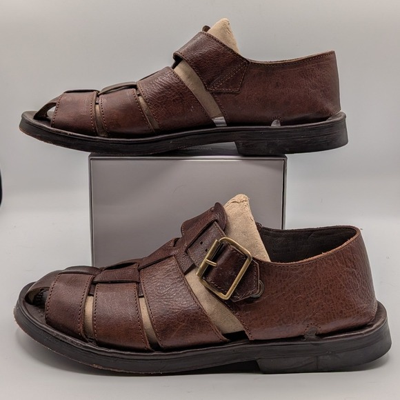 Tommy Bahama Size 9 $169 Brown Leather Fisherman Sandals Italy Made Buckle Strap main image 13